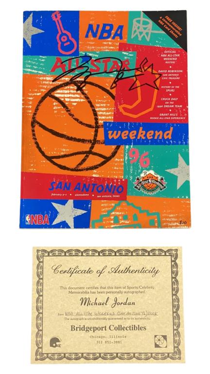 Michael Jordan Signed NBA All Star Weekend Book (1 of 4)
