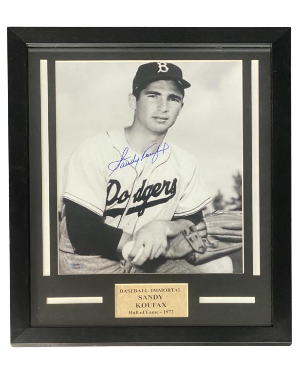 Sandy Koufax Signed/ Autographed Framed Photograph (1 of 5)