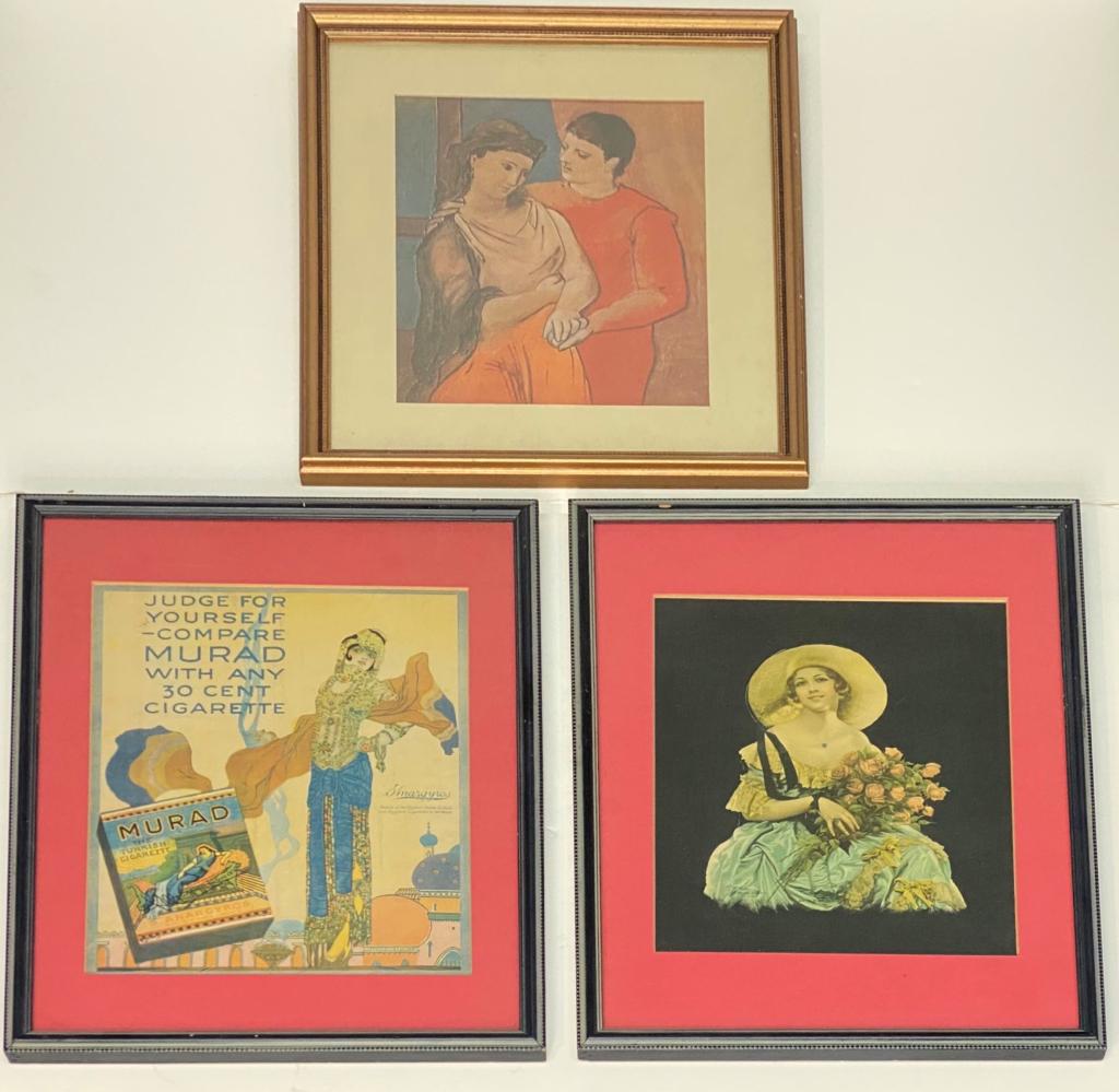 Picasso's "Lovers", Murad Cigarettes Framed Art (1 of 6)