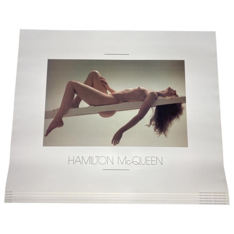 Five Hamilton McQueen "Ladder" Nude Photo Posters: Five "Ladder" Nude Photography Posters y Hamilton McQueen. Measure 36" x 27. All Rolled