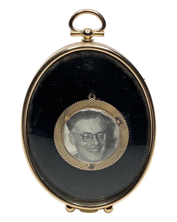 14k Gold Framed Memory Photo Pendant/ Medallion (1 of 5)