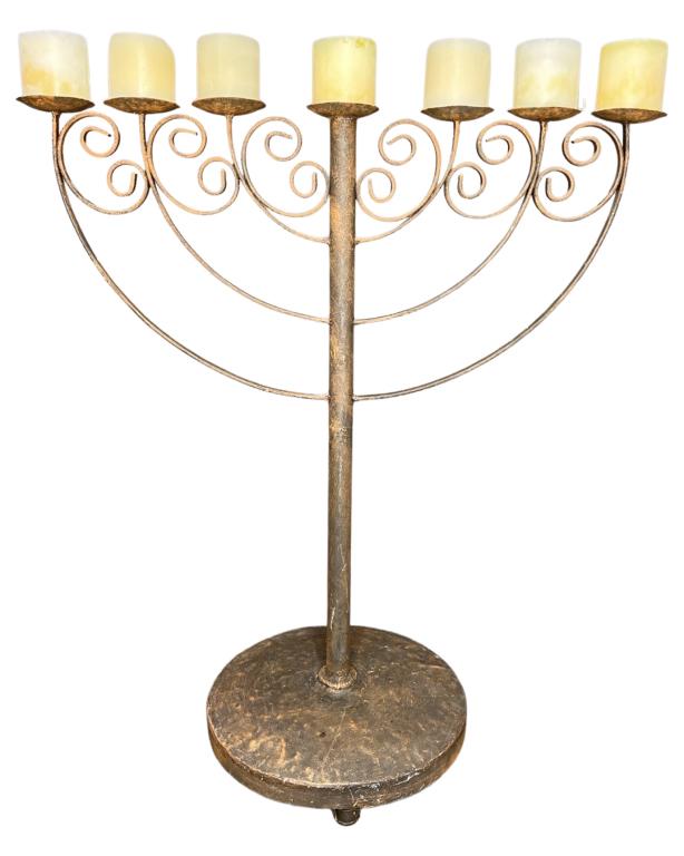 Large Medieval Floor Candelabra/ Candle Holder (1 of 2)