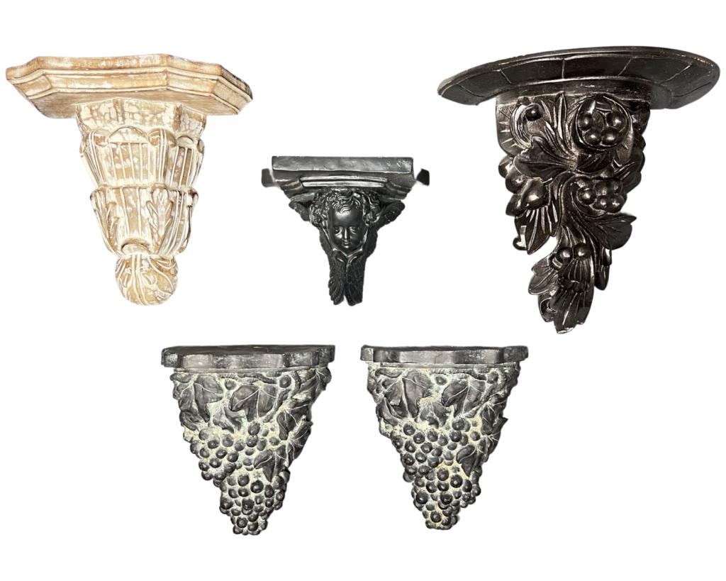 Vintage Wall Bracket/ Floating Shelves- Cherub, Ge (1 of 9)