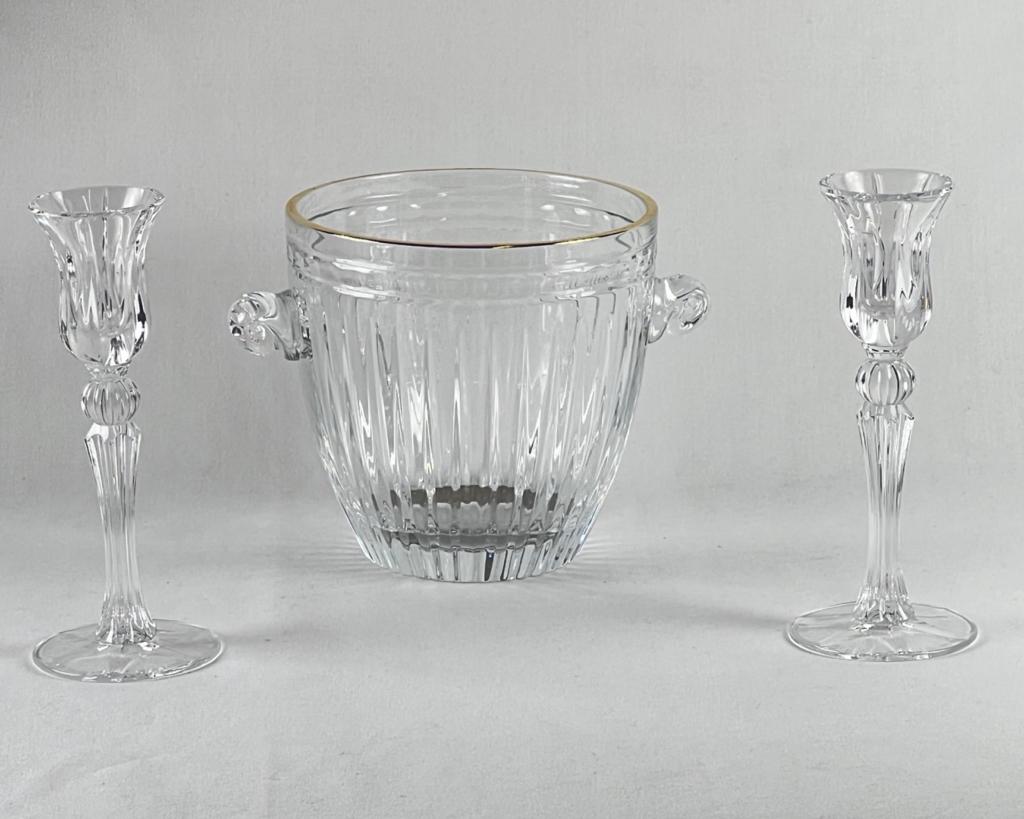 Waterford Crystal Hanover Ice Bucket & Candlestick (1 of 7)