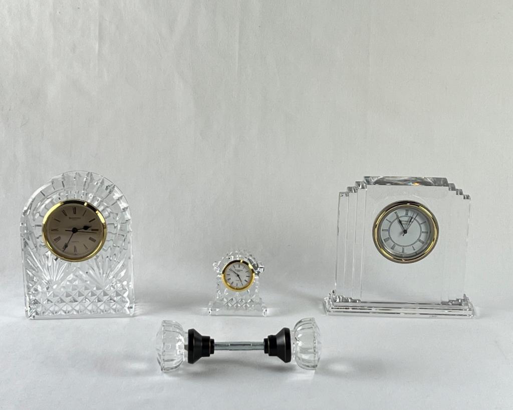 Vintage Waterford Crystal Tabletop Clocks & Handle (1 of 14)
