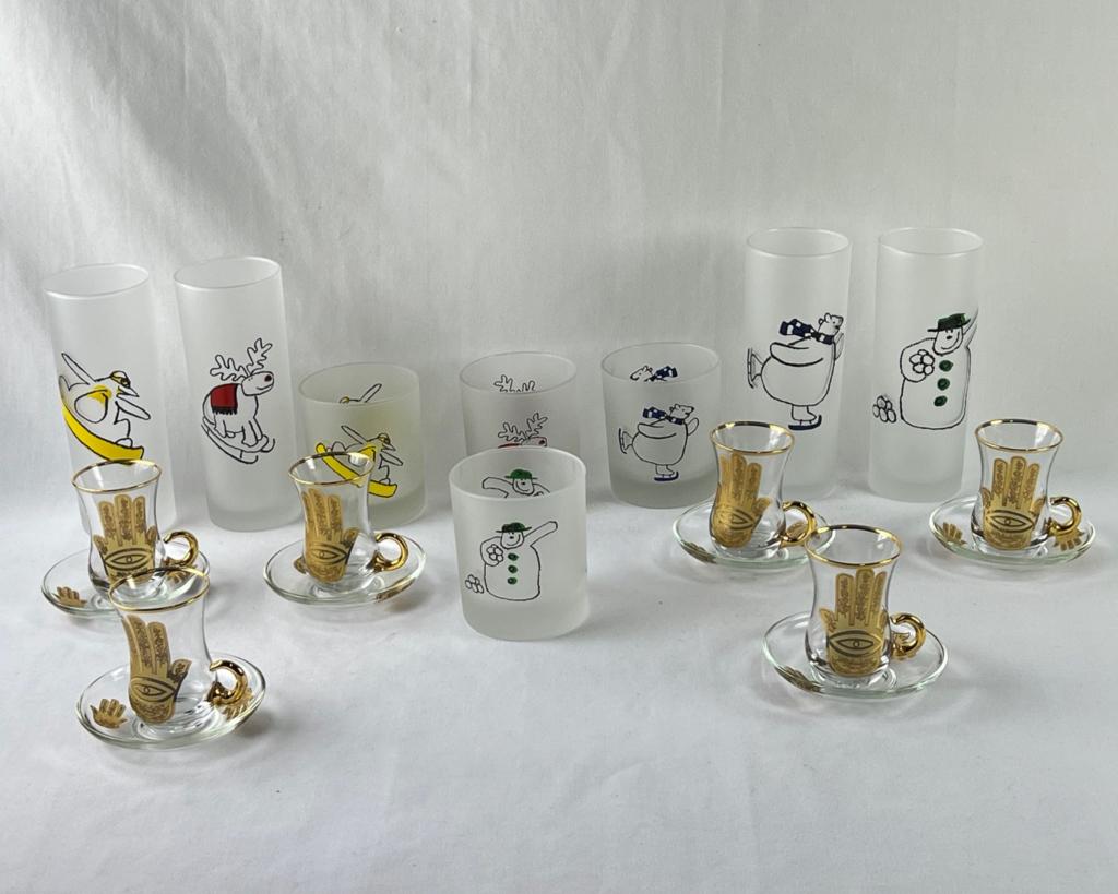 Dartington Designs Frosted Christmas Glasses & (1 of 7)