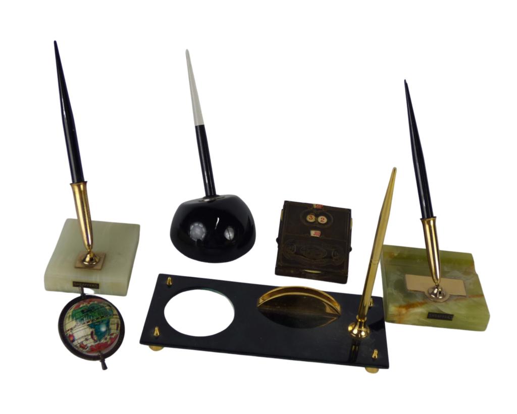 Vintage Fountain Pen Desk Sets - Sheaffer's 14k Go (1 of 7)