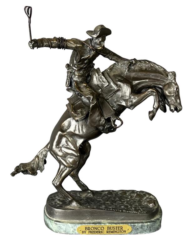 Frederic Remington "Bronco Buster Bronze Sculpture (1 of 6)
