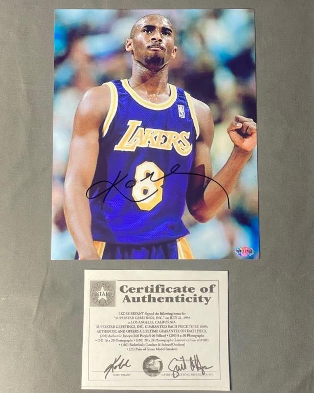 Kobe Bryant Signed/ Autographed Photograph (1 of 4)