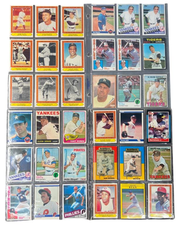 1960's-1980's 36 Baseball Legends Trading Cards (1 of 5)