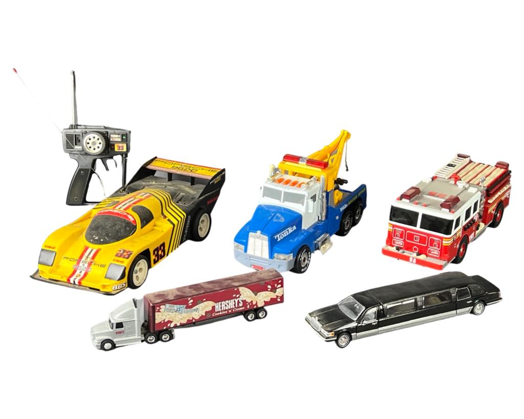 Tonka Towtruck, Radio Shack Porsche RC, Die-Cast (1 of 8)