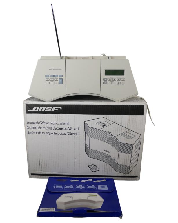 Bose Acoustic Wave Sound System II: Bose Acoustic Wave Sound System II. Good working condition in original box.