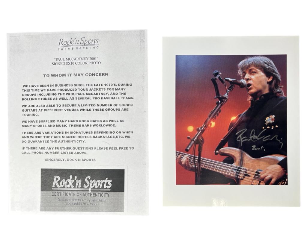 Paul McCartney Autographed/ Signed Photograph (1 of 4)