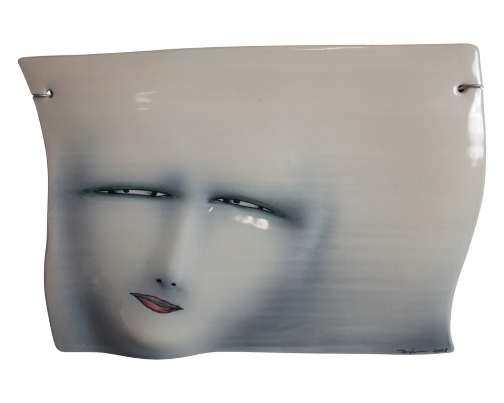 Bing Gleitsman Art Pottery 3D Face Wall Plaque (1 of 3)