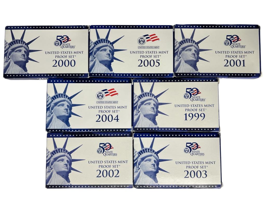 US Mint Proof Coin Sets- 1999-2005 (1 of 3)