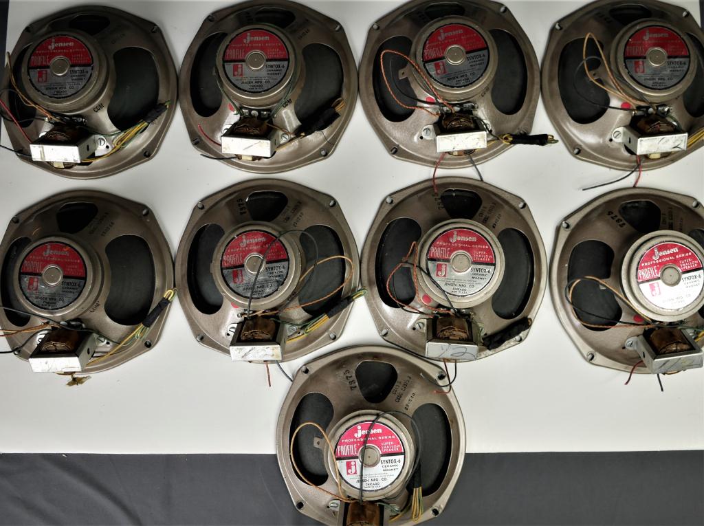 Lot of 9 Vintage Jensen C12R Syntox 6 Speakers (1 of 7)