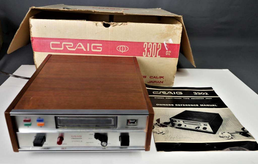 Vintage Pioneer Craig 3302 8 Track Stereo Player (1 of 4)