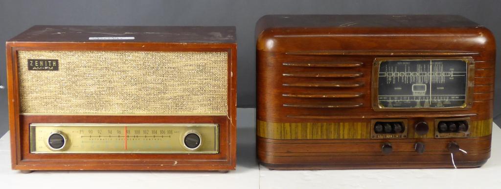 Two Vintage Tube Radios- Zenith & (1 of 7)