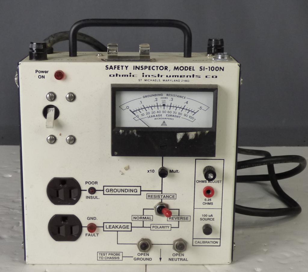 Ohmic Instruments- Safety Inspector SI-100N: Ohmic Instruments- Safety Inspector. Model SI-100N . Good Condition, turns on, not fully tested.