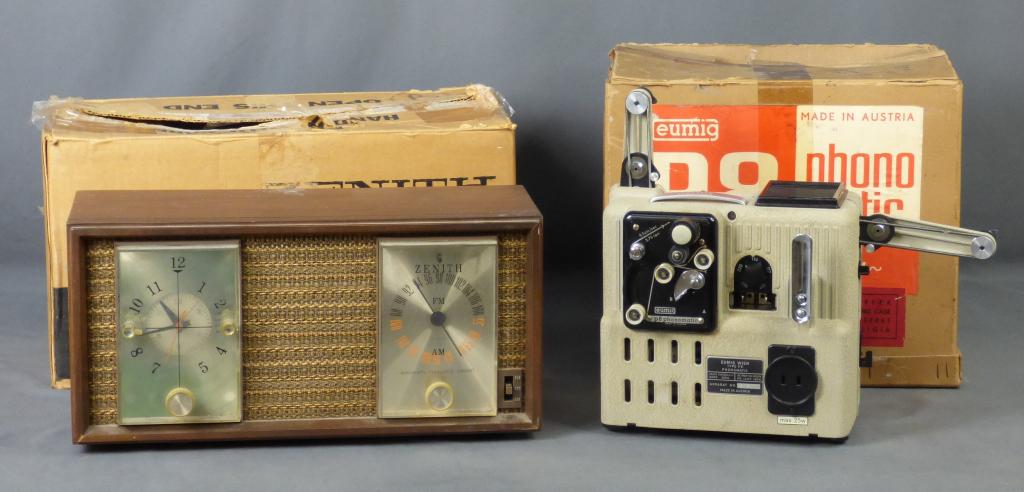 Vintage Zenith Clock Radio & Eumig Projector (1 of 13)