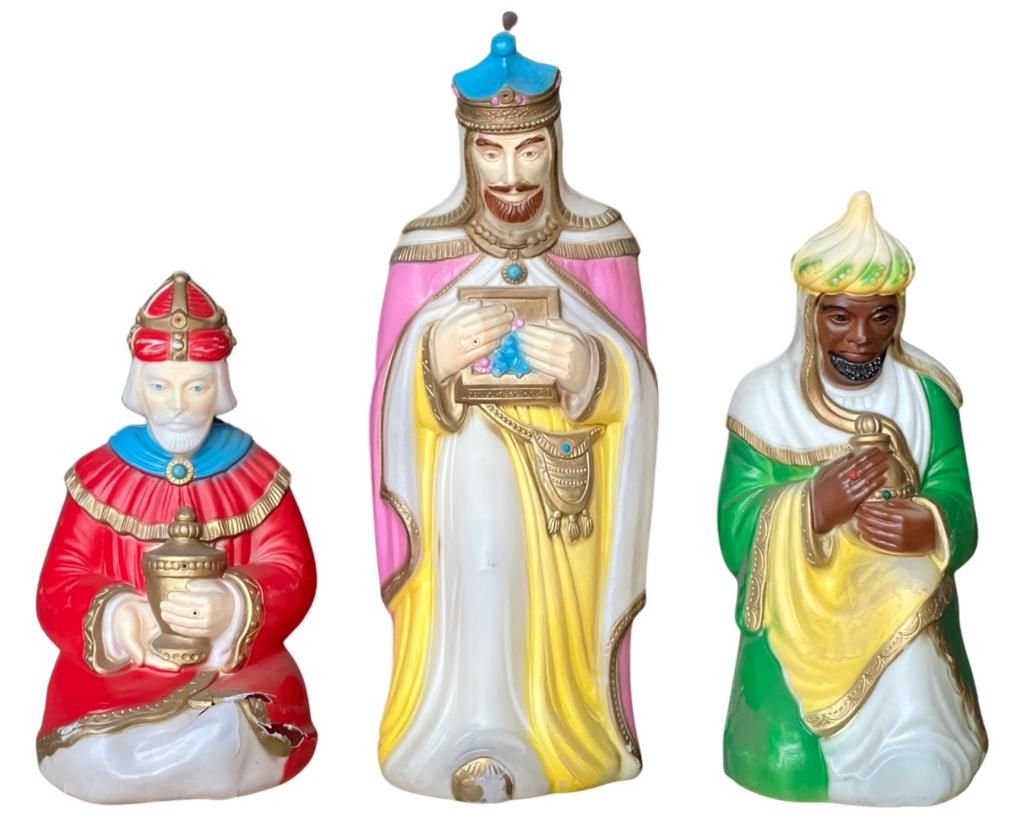Vintage 3 Wise Men Kings Lighted Blow Mold Empire (1 of 6)