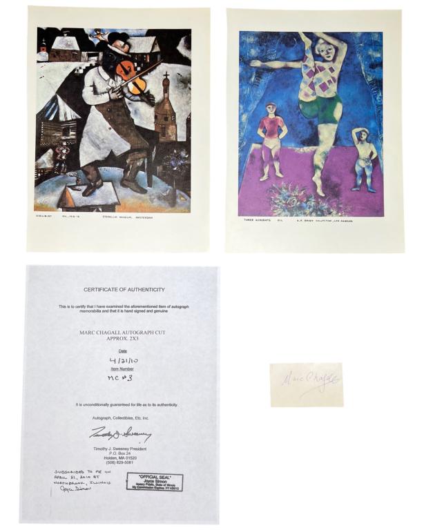 Marc Chagall Autograph/ Signature (1 of 4)