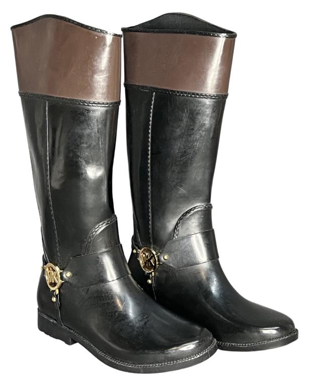 Michael kors rain on sale boots size 10