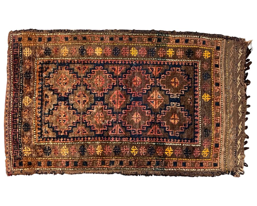 Antique Caucasian Kilim Rug/ Camel Bag Rug (1 of 3)