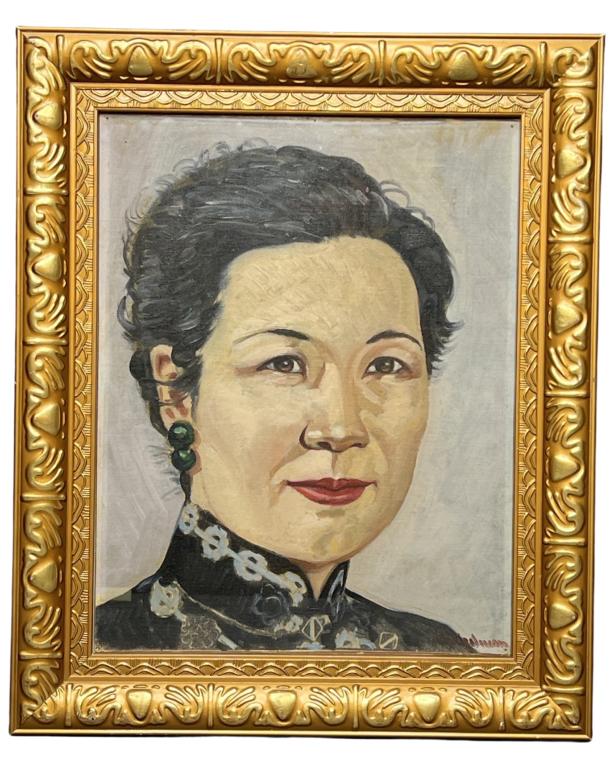 Alexander Friedman- Portrait of Mata Hari Painting (1 of 3)