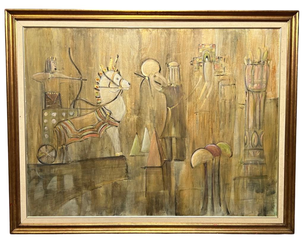 I. Neal Contemporary Ancient Egypt Theme Painting (1 of 3)