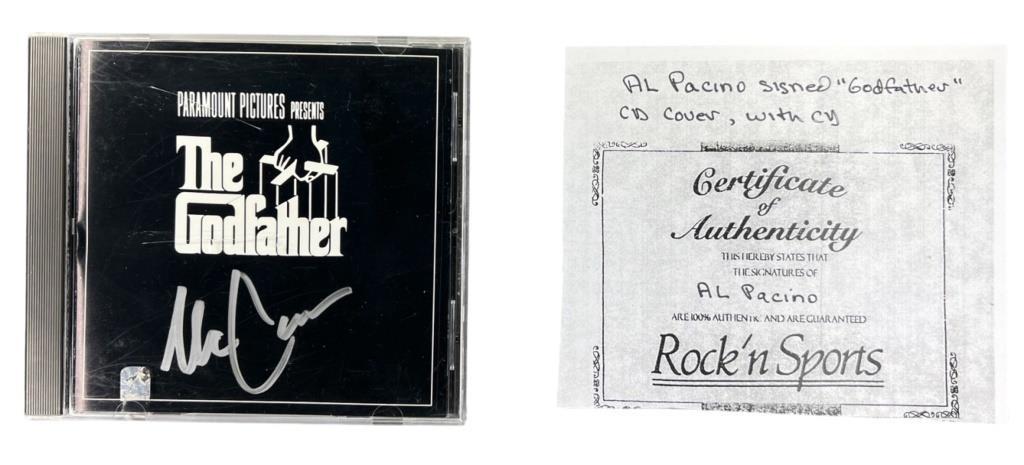 Al Pacino "The Godfather" Signed/ Autographed CD (1 of 5)