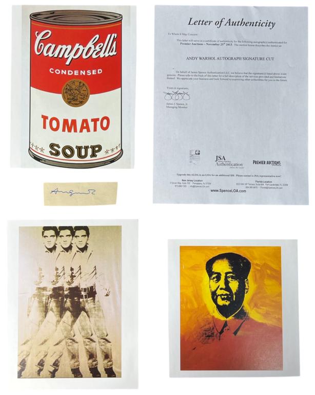 Andy Warhol Autograph/ Signature w/ Art Book Pages (1 of 3)