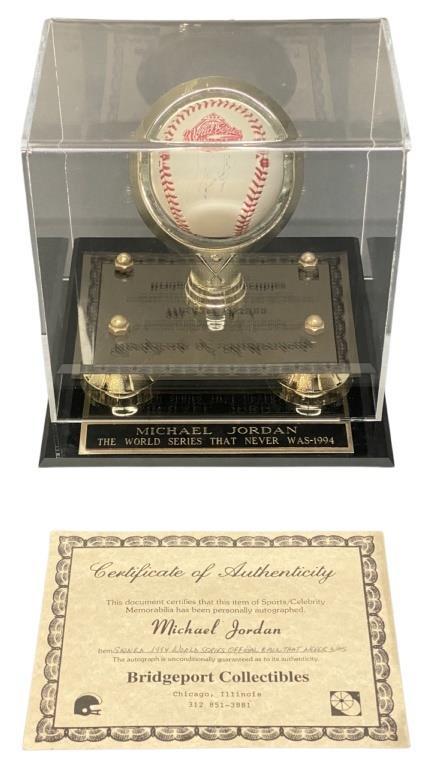 Michael Jordan Signed 1994 World Series Baseball (1 of 4)