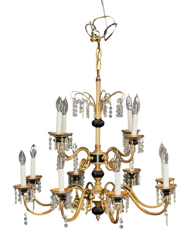 1967 GIM Hollywood Regency Chandelier Light (1 of 7)
