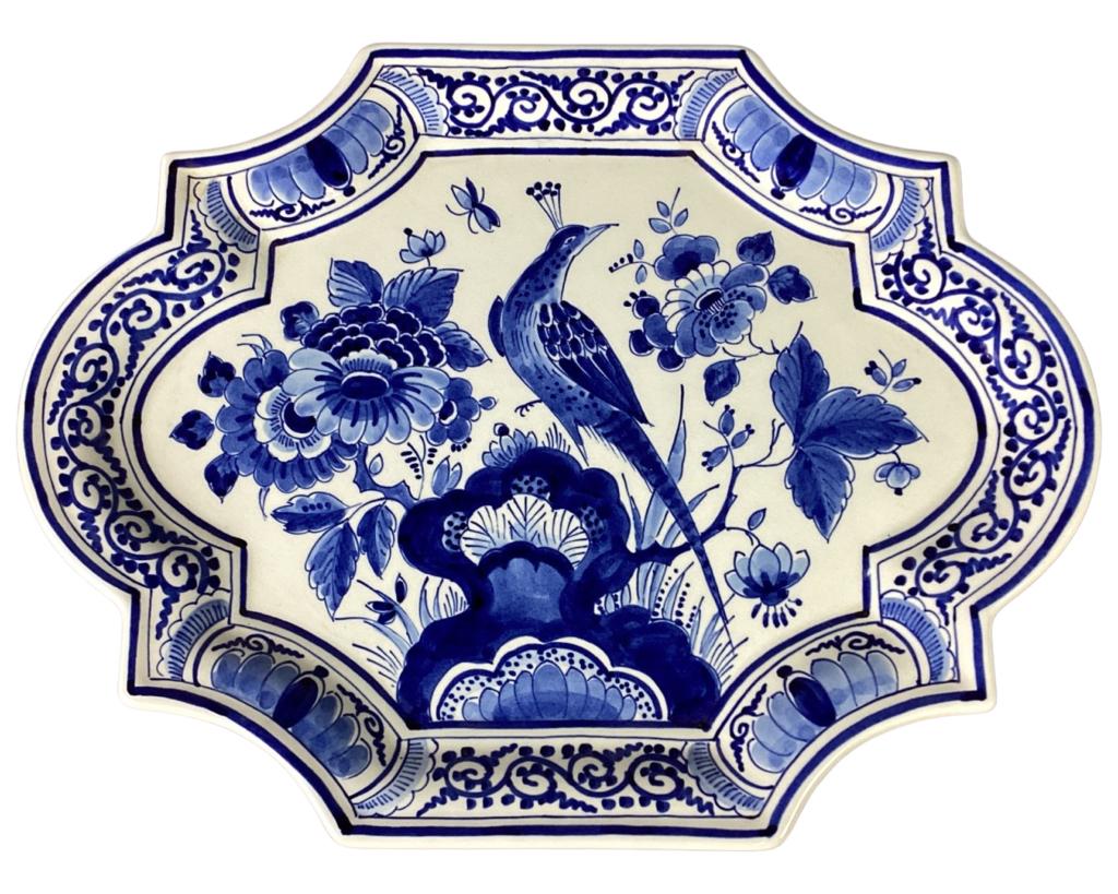 Royal Delft Bird of Paradise Blue Charger/ Platter (1 of 3)