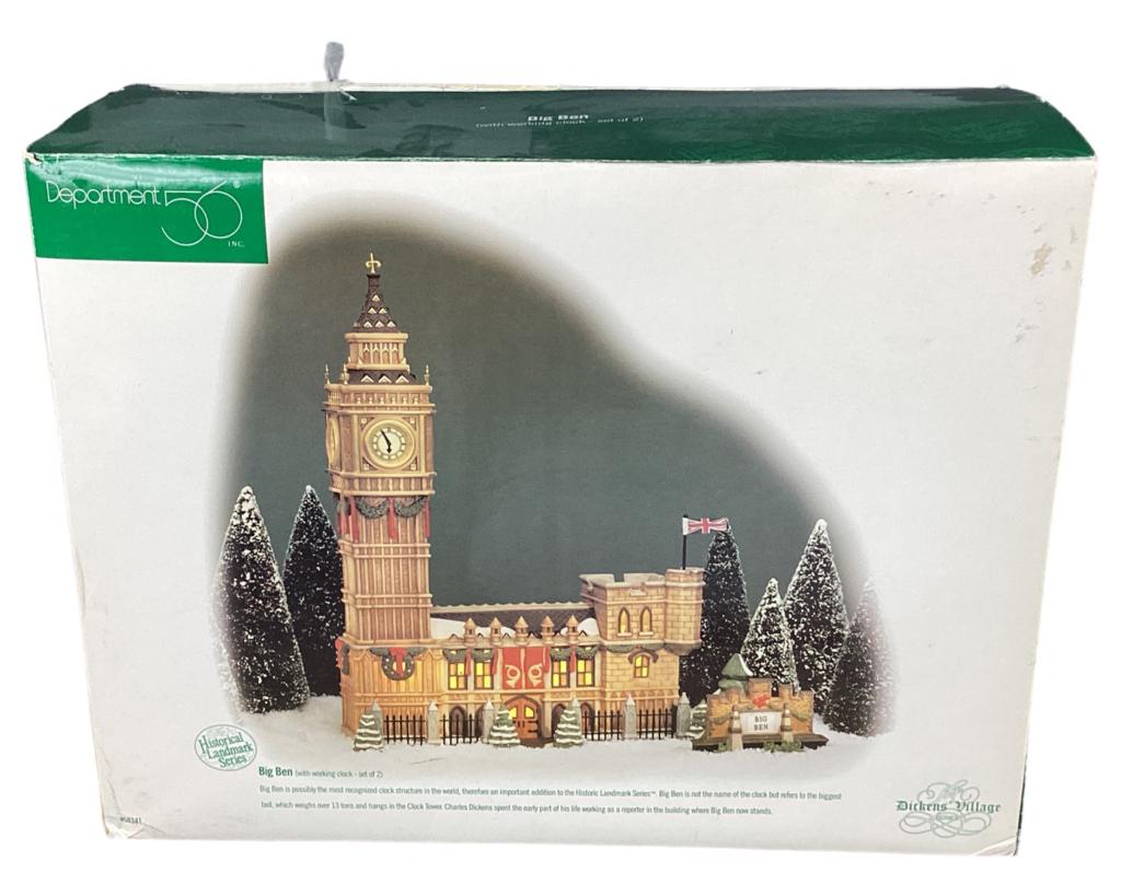 Department 56 Dickens Village Big Ben: Department 56 Dickens Village "Big Ben". Original Box, good overall condition.