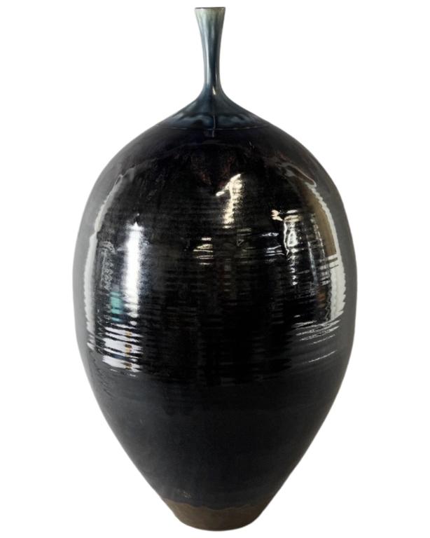 Large 24" Artist Signed Ovoid Art Pottery Vase (1 of 6)