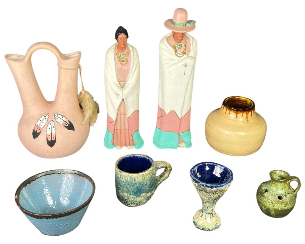 Group of Art Pottery incl. Native American (1 of 15)