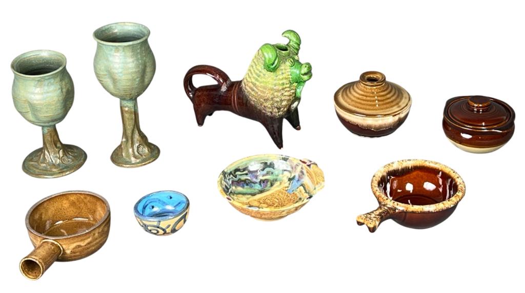 Assortment of Studio Art Stoneware Pottery (1 of 11)