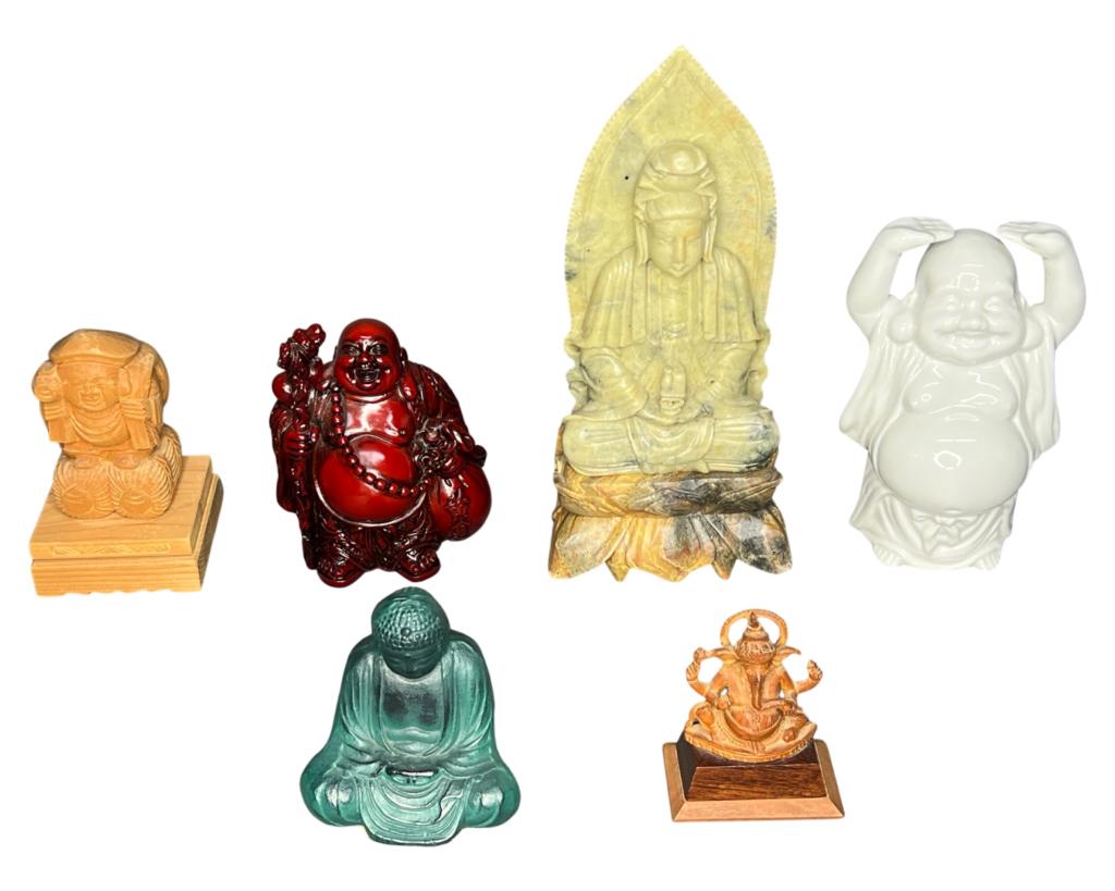 Buddhist Gods Figurine Assortment- Carved Stone (1 of 15)