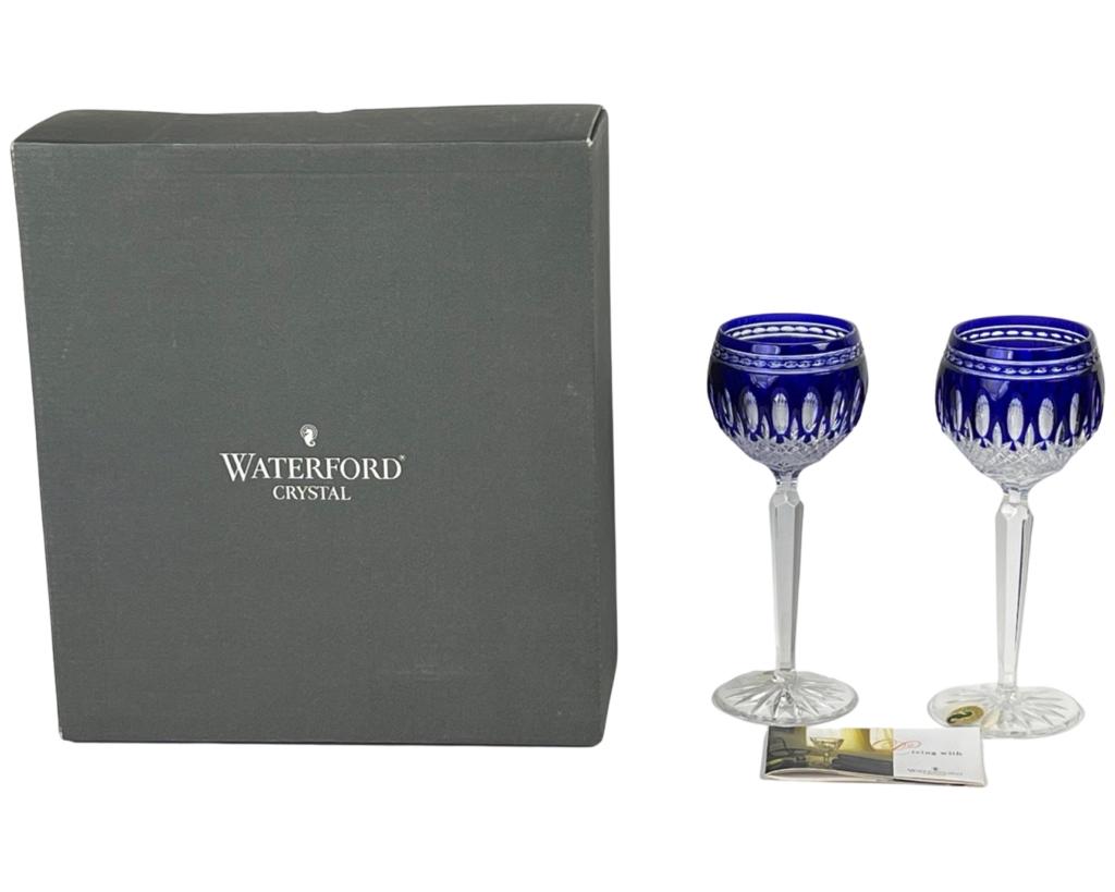 Waterford Clarendon Cobalt Blue Crystal Glasses (1 of 6)