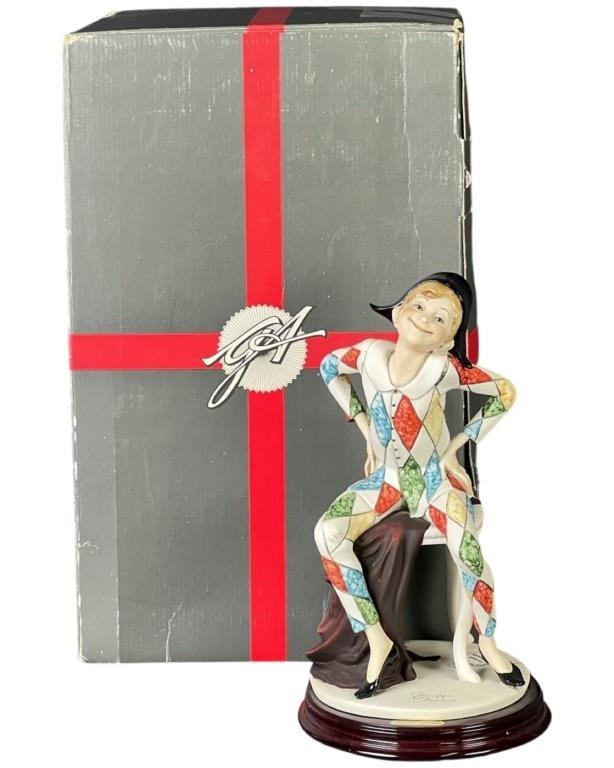 Giuseppe Armani "Harlequin" 0409C Figurine: Giuseppe Armani- "Harlequin" Figurine. 0409-C. 12" tall. Near mint condition with original box.