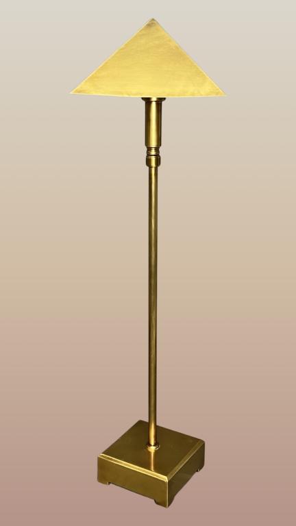 1977 Chapman Retro Brass Floor Lamp w/ Pyramidal S (1 of 4)