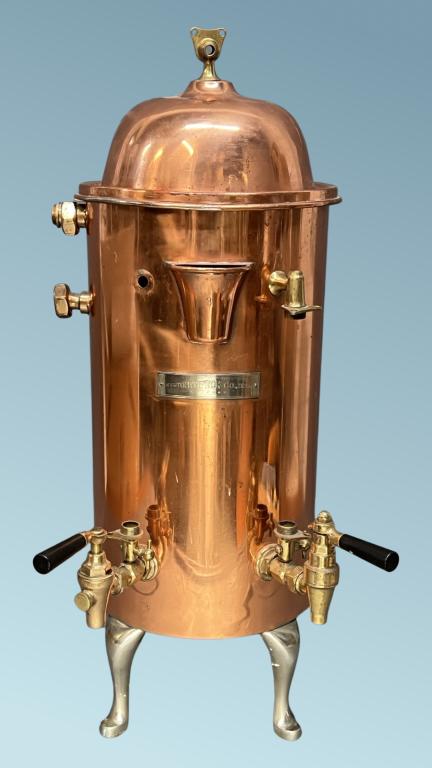 Antique Albert Pick Co Hotel Copper Coffee Urn (1 of 5)