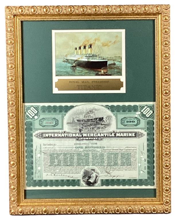 RMS Titanic- International Mercantile Marine Stock (1 of 5)