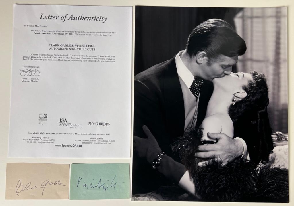 Clark Gable & Vivien Leigh Autographs/ Signatures (1 of 3)