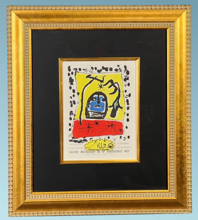 Joan Miro- "Miro" Art Lithograph w/ COA (1 of 3)