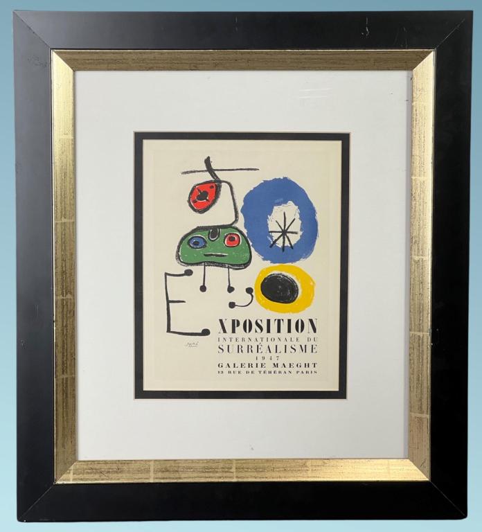 Joan Miro- Exposition du Surrealisme Lithograph (1 of 3)