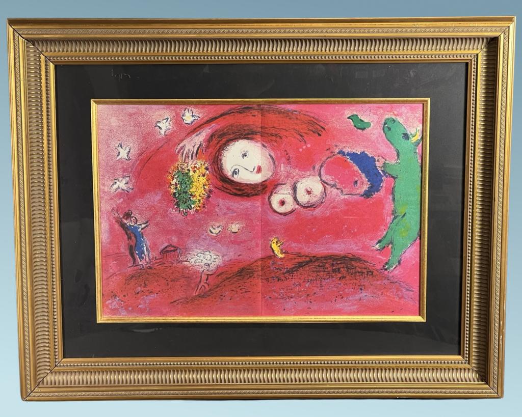 Marc Chagall- Springtime in the Meadow Lithograph (1 of 3)