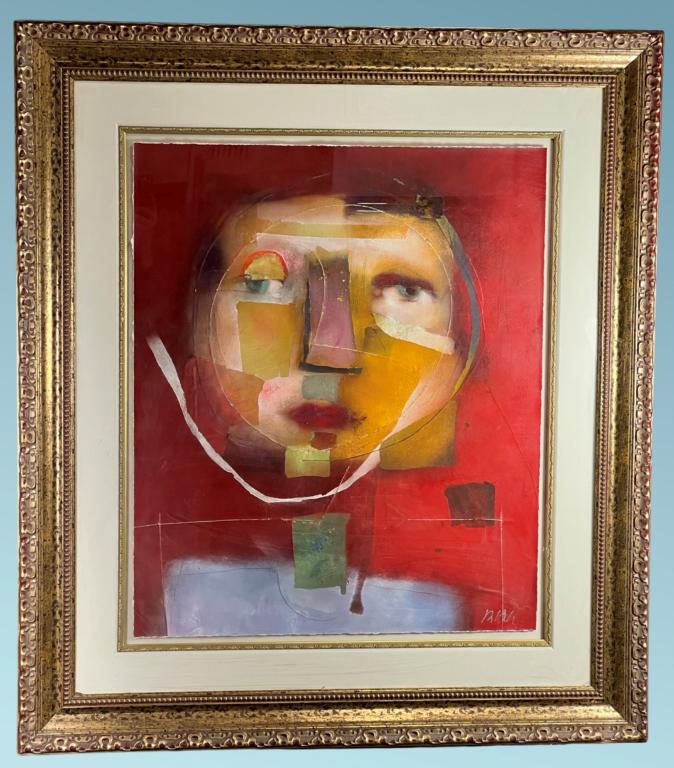 Terri Hallman Large Contemporary Framed Painting (1 of 3)